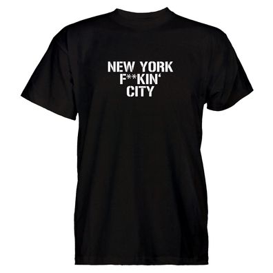 Herren T-Shirt New York f * *kin' City