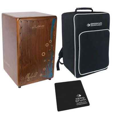 J. Leiva Medina Vintage Cajon mit Tasche und Sitzpad