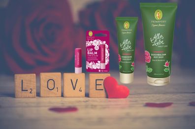 Primavera Geschenkset Alles Liebe Duschbalsam Handcreme Lippenpflege