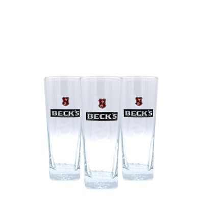 Becks Bierglas 0,2l Relief Klar Bar Kneipe Henry Becher Bar Druck Beer