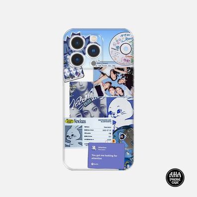 Kpop NewJeans Handy Hüllen für iPhone7-iPhone14 1st EP Bluebook ver Hülle Merch MINJI