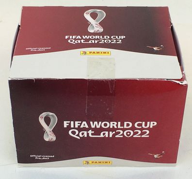 Panini WM FIFA World Cup Qatar 2022 Display Box 100 Tüten = 500 Sticker NEU!