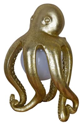 Tischleuchte Octopus Gold Steampunk Lampe Oktopus Tischlampe Tintenfisch
