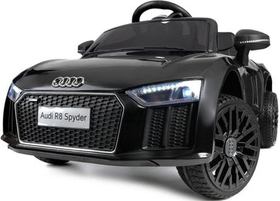 Elektrisches Kinderauto - Batterieauto - Audi R8 Spyder - Schwarz
