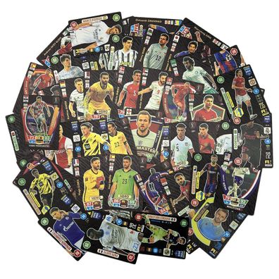 10 Stück World Fussball Legenden Sammel Karten schwarz Gold Metall Optik(FL1021)