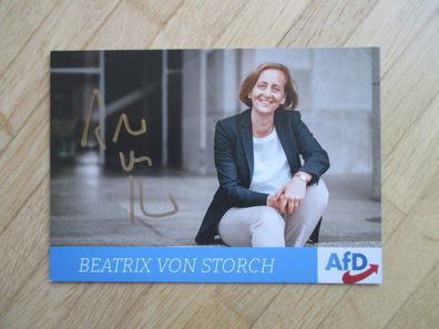 MdB AfD Politikerin Beatrix von Storch - handsigniertes Autogramm!!!