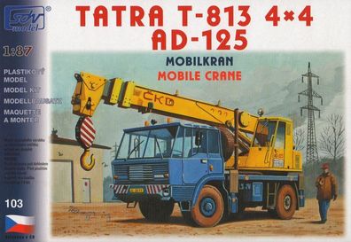 SDV 10103 Bausatz Tatra 813 4x4 AD125, Mobilkran Maßstab 1:87