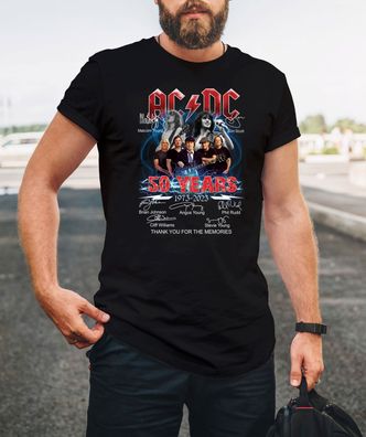 AC/ DC T-Shirt 50th Anniversary 1973-2023 , Herren T-Shirt