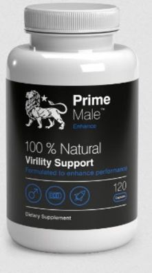 Prime Male™ Enhance 100% Natürlich Unterstützung der Männlichkeit 120 Kapseln