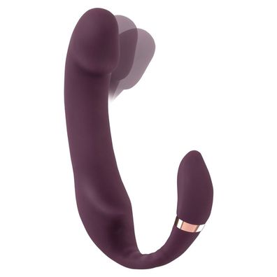 Silikon Doppel-Vibrator + nickende Vibro-Spitze G-Punkt + Klitoris Sexspielzeug