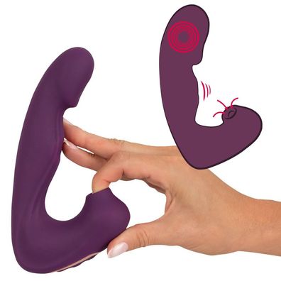 Silikon Vibrator mit Klopf-Funktion Klitorissauger bewegliche Zunge Sexspielzeug