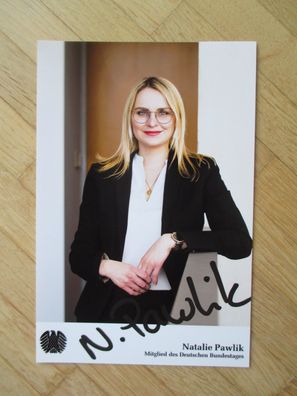 MdB SPD Politikerin Natalie Pawlik - handsigniertes Autogramm!!!