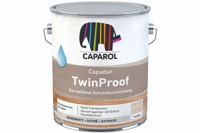 6x Caparol Capadur TwinProof 0,75 Liter transparent