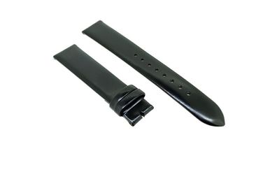 Junghans MAX BILL Uhrenarmband 17mm schwarz Leder 031/9200