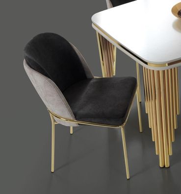 Moderner Küchenstuhl Esszimmermöbel Stühle Lehnstühle Polstermöbel Gold
