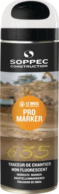 Baustellenmarkierspray Pro Marker weiß 500 ml Spraydose SOPPEC