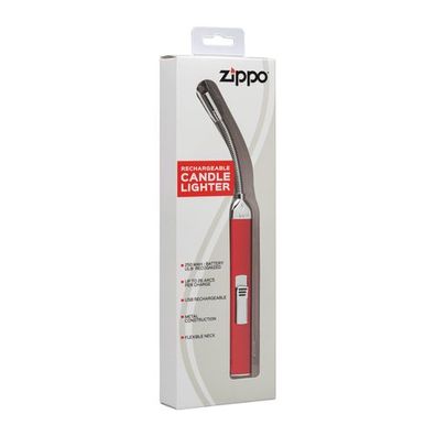 ZIPPO, wiederaufladbares Stabfeuerzeug mit flexiblem Hals, Candy Apple Red, Lich