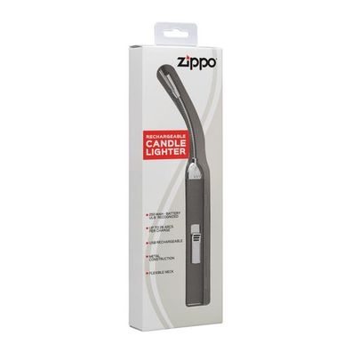 ZIPPO, wiederaufladbares Stabfeuerzeug mit flexiblem Hals, Pebble, Lichtbogenfla
