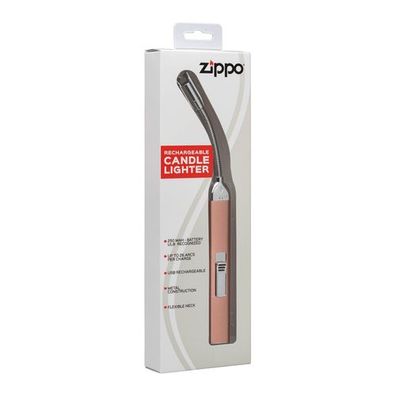 ZIPPO, wiederaufladbares Stabfeuerzeug mit flexiblem Hals, Rosé-Gold, Lichtbogen