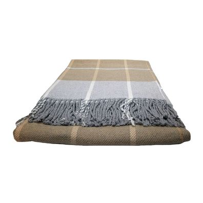 Wohndecke Fair de luxe Cotton All Seasons | Wolldecke aus 50% Baumwolle, 30% Polye