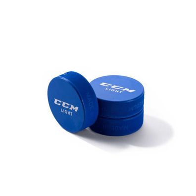 Eishockey Puck CCM leicht blau 3er Pack