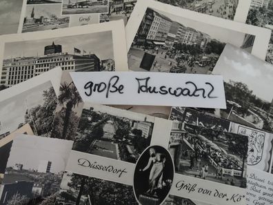 sehr alte Postkarten AK s/ w Düsseldorf Gunkel Agfa Ball ua gelaufen