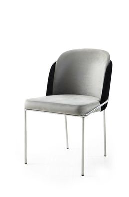 Stuhl Esszimmerstuhl Küchenstuhl Lehnstuhl Luxus Grau Modern Esszimmer