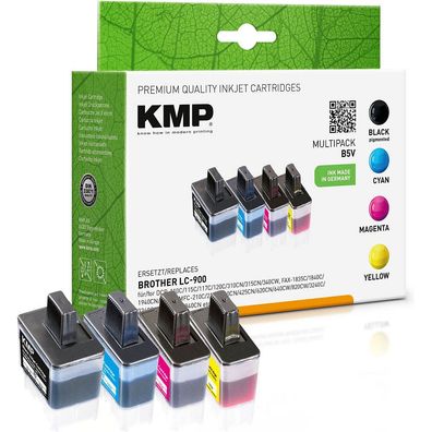 KMP Multipack B5V schwarz, cyan, magenta, gelb Tintenpatronen ersetzen brother ...