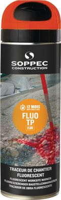 Baustellenmarkierspray FLUO TP leuchtorange 500 ml Spraydose SOPPEC