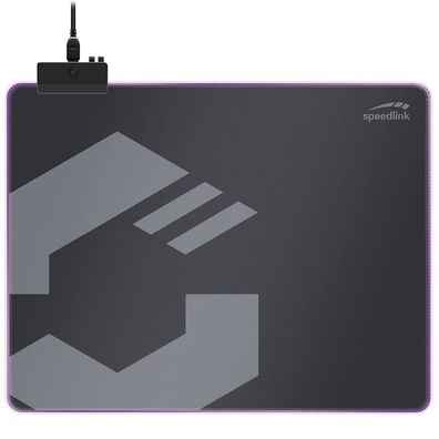 Speedlink LEVAS M Gaming Maus-Pad LED RGB Beleuchtug Aufrollbar PC Gamer Mouse