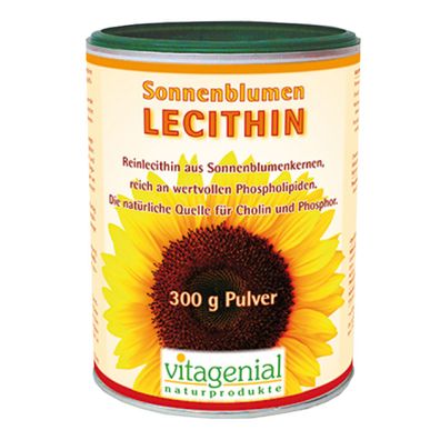 Sonnenblumen Lecithin, 300 g Pulver - Vitagenial by Biogenial