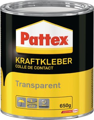 Kraftkleber transp.-40GradC b. + 70GradC 650g Dose PATTEX