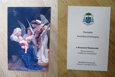 Weihbischof von Gniezno Krzysztof Jakub Wetkowski - Autogrammkarte!!!