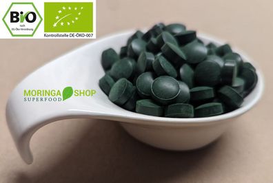 Bio Spirulina - Superfood Tabletten in 500 mg Rohkost Premium Qualität im Spar Pack