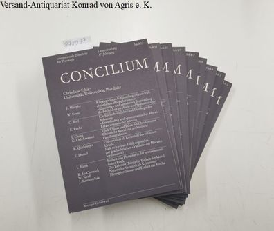 Concilium. Internationale Zeitschrift für Theologie, 17. Jahrgang, 1981, Komplett!