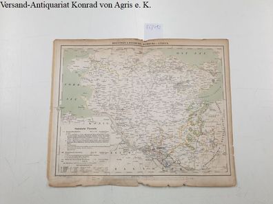 Karte Holstein, Lauenburg, Hamburg und Lübeck, gezeichnet von F. Handtke