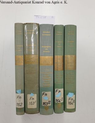 Geographie der Schweiz in drei Bänden - komplett (5 Bücher)