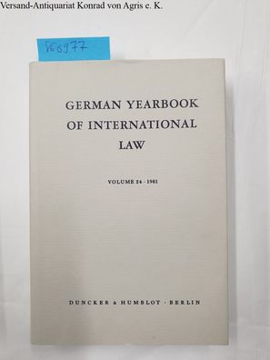 German Yearbook of International Law. Jahrbuch für Internationales Recht. Vol. 24 (19