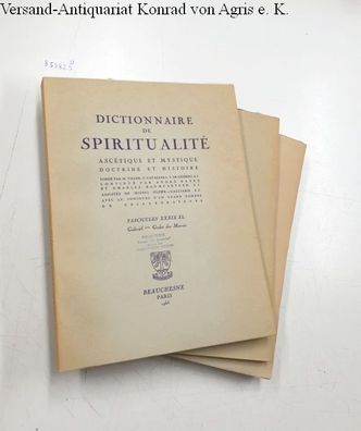 Dictionnaire de Spiritualité - Fascicules XXXIX-XL, XLI et XLII-XLIII [=Tome VI Gabri