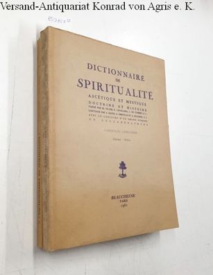 Dictionnaire de Spiritualité - Fascicules LXXII-LXXIII et LXXIV-LXXV [=Tome XI Nabina
