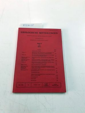 Geologische Mitteilungen - Band 12, Heft 4