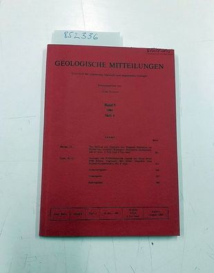 Geologische Mitteilungen - Band 5, Heft 4