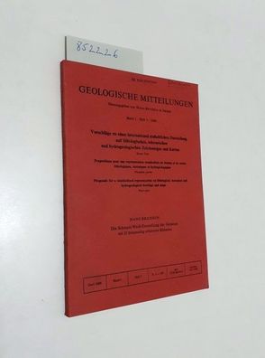 Geologische Mitteilungen - Vorschläge zur einer international einheitlichen Darstellu