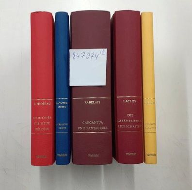 Lesepaket Französische Literatur des 16.-18. Jahrhunderts (Konvolut 5 Bücher)