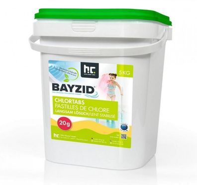 5 kg BAYZID® Chlortabs 20g langsam löslich Chlor Tabletten