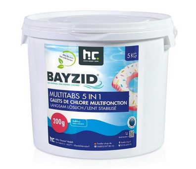5 kg BAYZID® Multitabs 200g 5in1 für Pools Tabletten Chlor