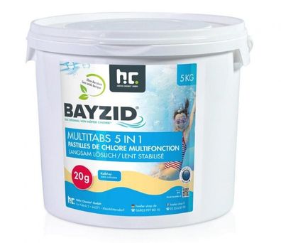 5 kg BAYZID® Multitabs 20g 5in1 für Pools Tabletten Chlor