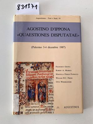 Agostino d'Ippona "Quaestiones Disputatae". Palermo3-4 dicembre 1987