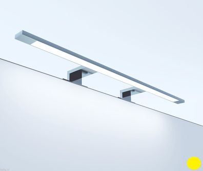 kalb | LED Badleuchte Spiegelleuchte verchromt 74cm 230V 3000k warmweiß