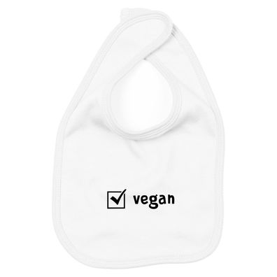 Lätzchen Checkbox vegan